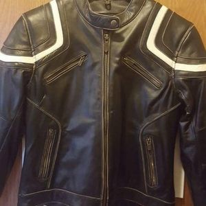 Womens motorcycle jacket leather